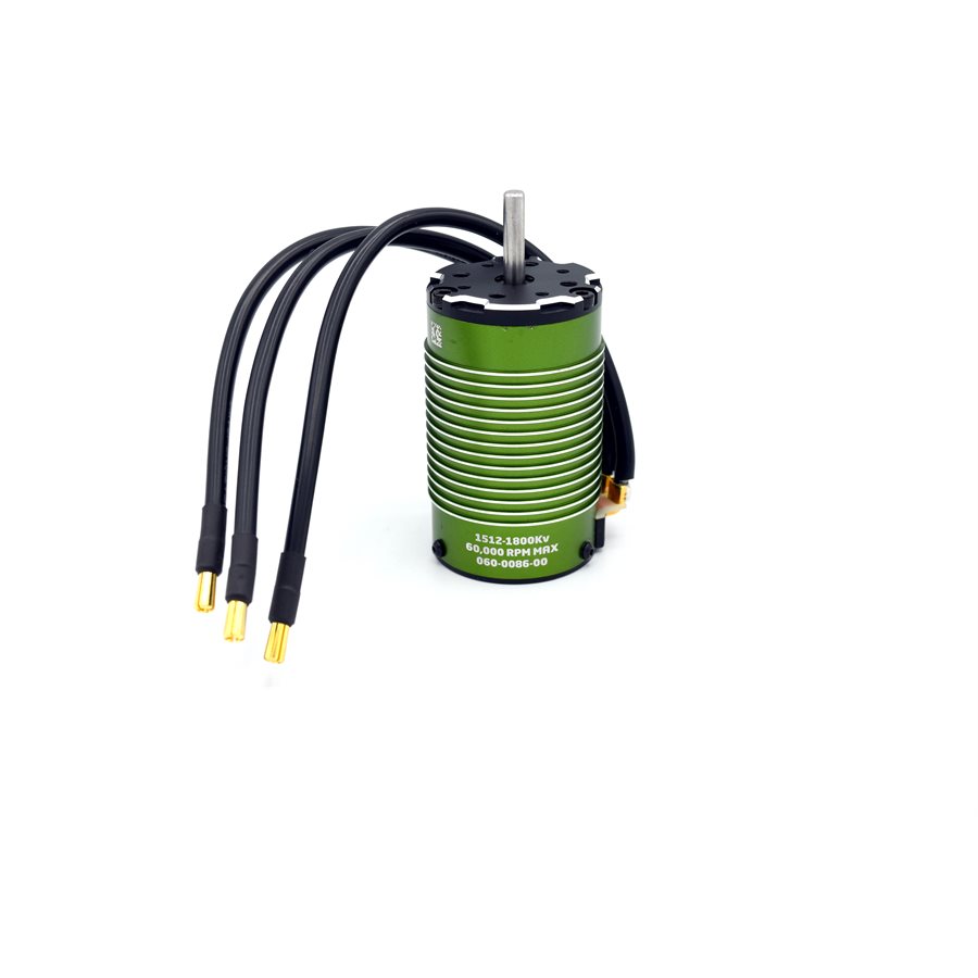 Castle 1512 Sensored Motor - 1800Kv ( MOD 4mm Bullets / 12AWG Wire)