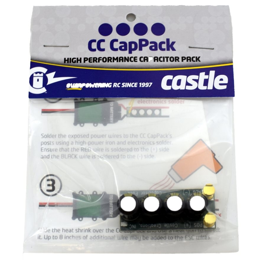 CASTLE CREATIONS CAPACITOR PACK, 8S MAX (35V), 2240uF