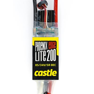 PHOENIX EDGE LITE 200 AMP ESC, 8S / 34V WITH 5 AMP BEC