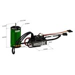 MAMBA X SCT, SENSORED, 25.2V WP ESC AND 1415-2400KV COMBO