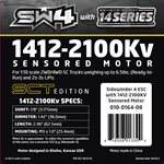 SIDEWINDER 4 SENSORLESS ESC SCT EDITION W / 1412-2100 SENSOR READY MOTOR