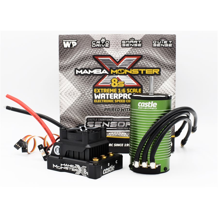 MAMBA MONSTER X 8S, 33.6V ESC W / 17171650KV