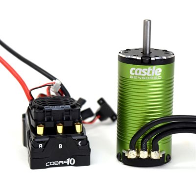 COBRA 10 6S MAX, 25.2V MAX, 8A PEAK BEC W / 1415-2400KV 5MM SENSORED MOTOR