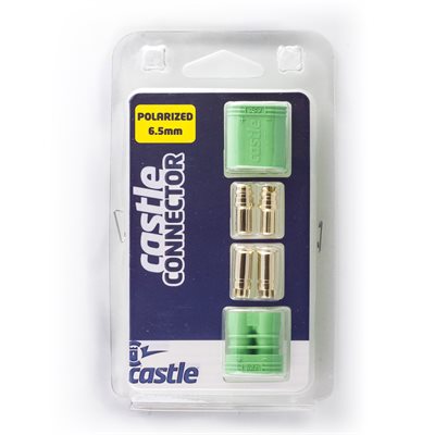 Polarized Castle Connectors - 6.5mm Male / Female Set