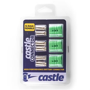 Polarized Castle Connectors - 6.5mm Female Multi-Pack