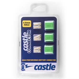 Polarized Castle Connectors - 4.0mm Male Multi-Pack