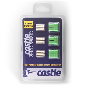 Polarized Castle Connectors - 4.0mm Female Multi-Pack
