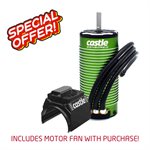 Castle 1520 Sensored Motor-1650Kv WITH MOTOR FAN