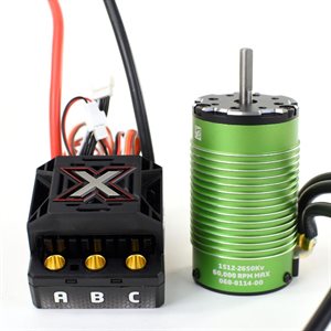 MONSTER X 25.2V ESC, 8A PEAK BEC W / 1512-2650KV V2 SENSORED MOTOR