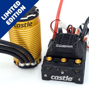 LIMITED EDITION COBRA 8 COMBO, 25.2V ESC WITH GOLD 1515-2200V2 SENSORED MOTOR