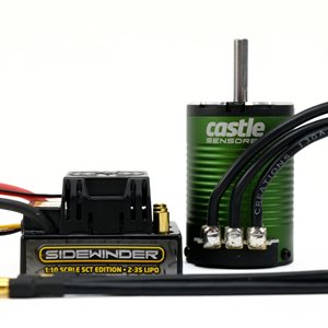 SIDEWINDER SCT WP COMBO WITH SENSORED 1410-3800KV 5MM SHAFT MOTOR 