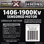 MAMBA X, 25.2V WP ESC AND 1406-4600KV SENSORED COMBO 