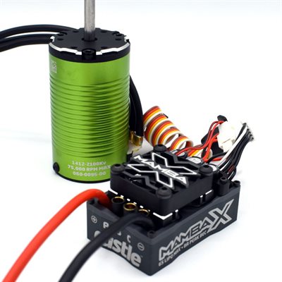 MAMBA X SCT, SENSORED, 25.2V WP ESC AND 1412-2100KV 5MM COMBO
