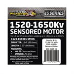 MAMBA MONSTER X 8s, 33.6V ESC W / 1520-1650KV V2 SENSORED MOTOR