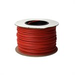 CASTLE WIRE - 8 GAUGE - RED - BULK 100M SPOOL