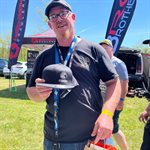 Embroidered Flexfit Flat Bill Cap (L / XL)