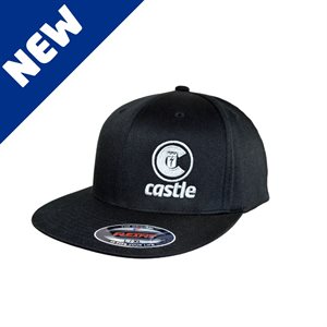 Embroidered Flexfit Flat Bill Cap (S / M)