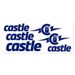BLUE VINYL CASTLE DECAL