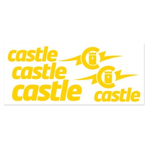 YELLOW VINYL CASTLE DECAL