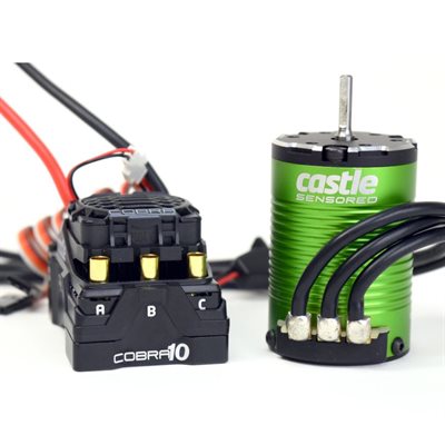 COBRA 10 6S MAX, 25.2V MAX, 8A PEAK BEC W / 1406-4600KV SENSORED MOTOR
