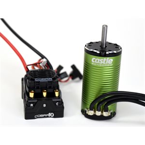 COBRA 10 6S MAX, 25.2V MAX, 8A PEAK BEC W / 1412-2100KV 5MM SENSORED MOTOR