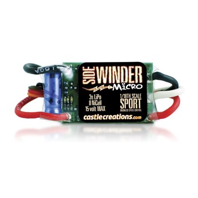 SIDEWINDER MICRO 1:18TH SPORT CAR ESC, BULK